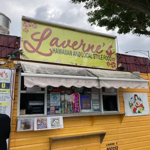 a yellow food truck