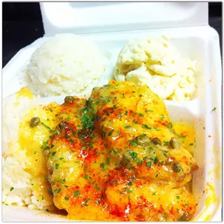 Mahi w/ Garlic Butter Caper Sauce