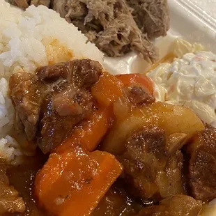 Kalua pig and beef stew