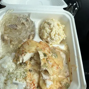 Ahi Long Rice White Rice Mac Salad