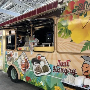 a colorful food truck