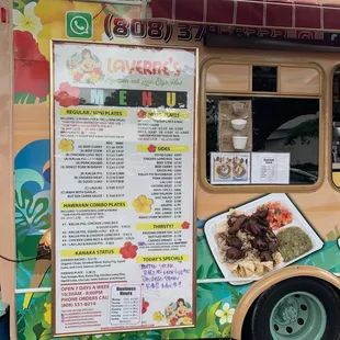 Menu (closed Sundays)
