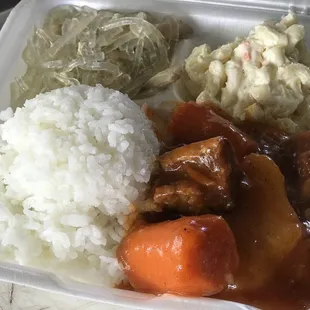 The best beef stew on the island. Trust me.