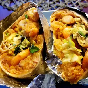 Shrimp burrito..
