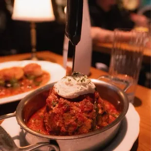 The 1 LB. Wagyu Meatball (delicious!)