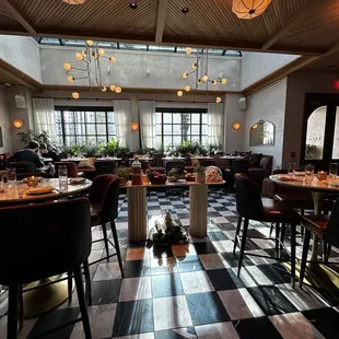 gorgeous dining space in the bar area!