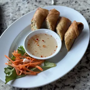 Shrimp and pork egg rolls
