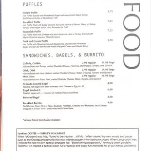 Food Menu