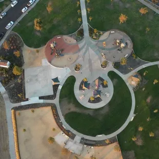 AIREAL SHOT OF THE COMMUNITY PARK