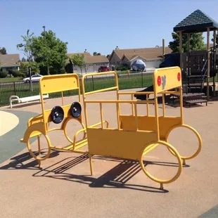 In the little kids playground