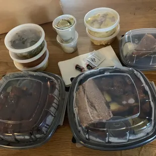 Two 2x2s, two sides of pickles, one extra side of collards and a pecan pie - delivered to my mouth