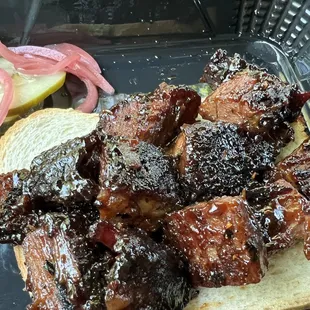 Burnt ends, looks good but dry