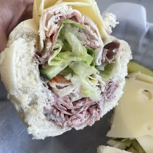 Roast beef and turkey