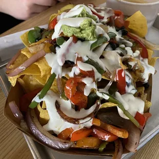But these nachos...even better than they look! And a YUGE portion!