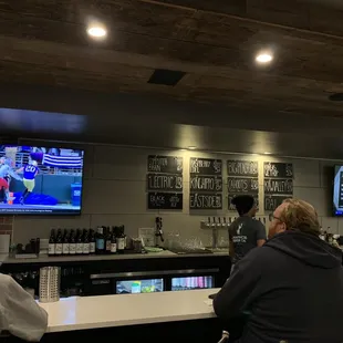Cool beer options with big screens