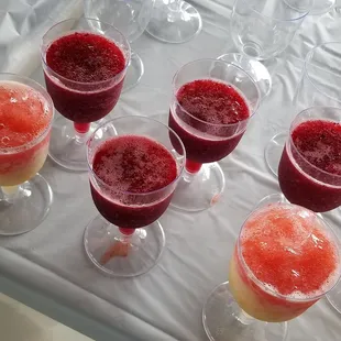 The drink samples to vote on!