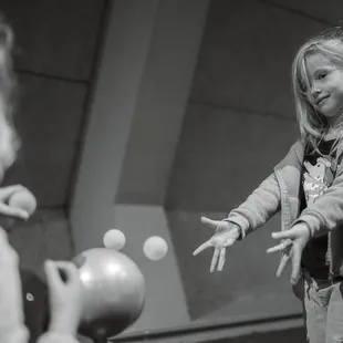 Pretending to have magic while playing with gravity.