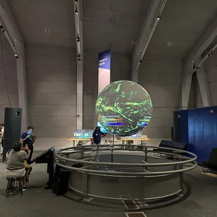 World precipitation on 3D globe