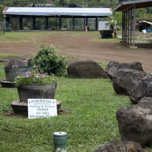 The entrance to the Lawrence love stock farm