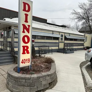 the front of the diner