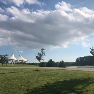 Canopies did picnic tables