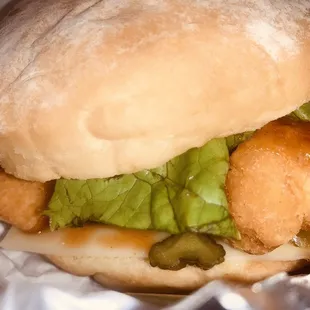 Hot honey chicken sandwich