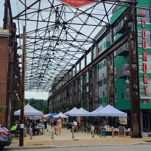 a view of the farmers market