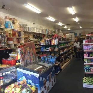 the inside of a grocery store