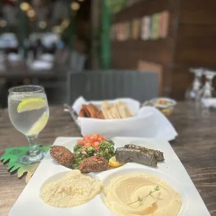 Vegetarian Sampler was delicious, must try