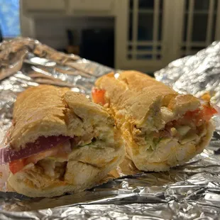 Grilled Buffalo chicken hoagie