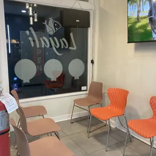 Inside waiting area