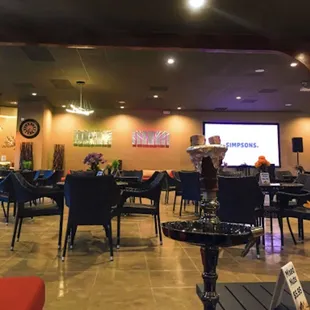 tables and chairs