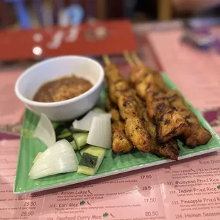 6. Satay Chicken