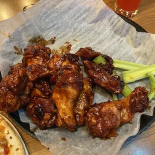 Hot barbecue wings