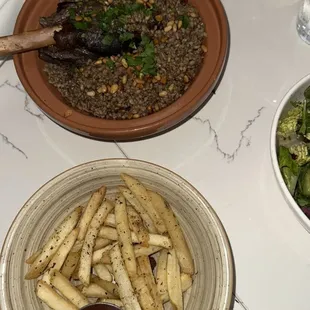 Lamb Shank and Fries