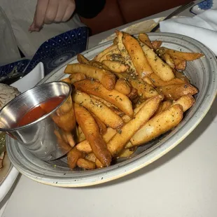 Zaatar Fries (Dip them in the Labne!)