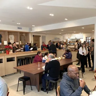 Lively and sociable space at Layla's on a Saturday morning