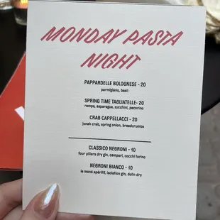 Great pasta but not very big