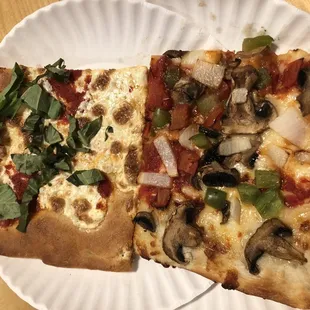 Margherita Pizza and Veggie Pizza