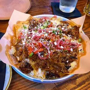 Nachos with pulled pork