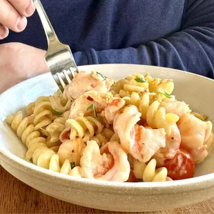 Creamy Shrimp Fusilli
