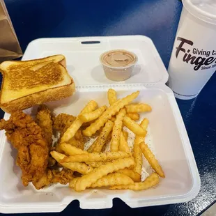 3 piece finger meal with laynes sauce