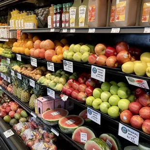 a variety of fruits and vegetables