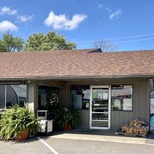 the front of the store