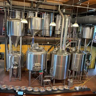 a view of the brewery from above