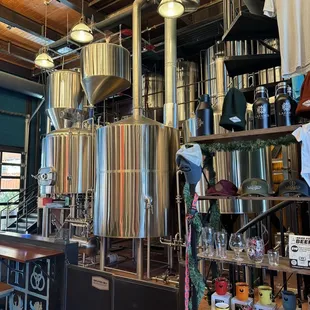 The brewery is absolutely sparkling clean