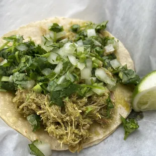 Pollo Verde Tacos