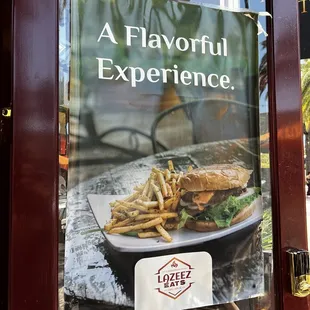 a closed sign for a restaurant