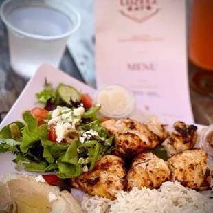 Chicken Kabob Plate
