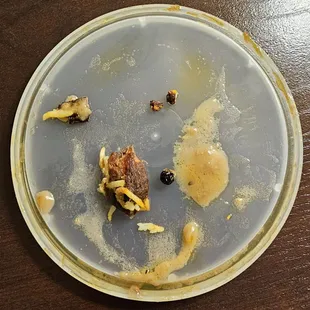 Bone shards from lamb. Bummer!
